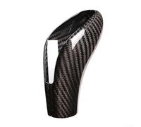 Jonikuper Botón de cambio de fibra de carbono real compatible con Giulia compatible con Stelvio 2020-2021, tejido 3K, accesorio de estilo interior negro para automóvil