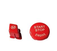 Jonikuper Botón de interruptor de parada del motor y modo M para volante compatible con E90, E92, E93 2007-2013, plástico ABS rojo, resistente a los arañazos, resistente al desgaste