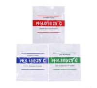 Jonikuper Buffer para Ph Tester Powder Professional PH Buffer Calibration Solution Set 4.01 6.86 9.18 Polvo de prueba de precisión para laboratorio Digital PH Meter Monitor (18pcs)