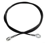 Jonikuper Cable de repuesto de cuerda de alambre de acero resistente para máquinas de polea de gimnasio en casa, 5 mm de diámetro, 2 m/2,5 m de longitud, revestimiento de nailon, negro (2 m)