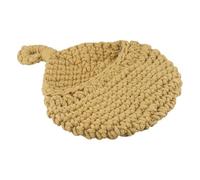 Jonikuper Cesta colgante de pared para verduras, frutas, yute, ecológica, cuerda de algodón (E(25 x 31 cm)