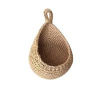 Jonikuper Cestas colgantes de pared para verduras, frutas, yute, ecológica, cuerda de algodón (C(18 x 24 cm)