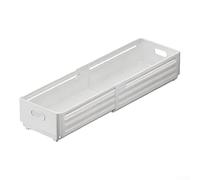 Jonikuper Contenedor de almacenamiento extensible para armario, organizador de cajones de plástico con tapa a prueba de polvo para calcetines, ropa interior, hogar y cocina, organización de armario