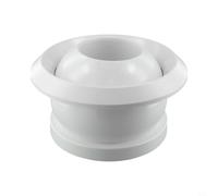 Jonikuper Cubierta de ventilación redonda de ABS para calidad de aire interior, boquilla esférica giratoria de 360° con apertura ajustable, adecuada para uso de salida de entrada, color blanco (250Q)