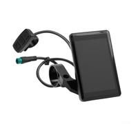 Jonikuper E-For - Pantalla de bicicleta con pantalla LCD a color, 24 V/36 V/48 V, conector impermeable de 5 pines, para kit de controlador, material ABS, soporte para manillar