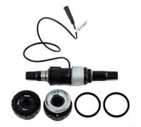 Jonikuper Eje central del sensor de par para asistencia de energía eléctrica, soporte inferior de 73 mm, cable de 6 pines, compatible con reemplazo de motor de accionamiento, acero