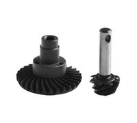 Jonikuper Engranaje cónico resistente RC 24T 27T 30T 33T para SCX10 II 90046 90047 AR44 AR45 compatible con engranajes en espiral de acero sólido TRX para puente delantero y trasero (8T/30T)
