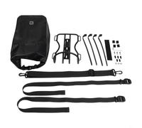 Jonikuper Estante de horquilla frontal de metal con gran capacidad totalmente impermeable de 10 L para bicicletas de carretera, bicicletas eléctricas y scooters (1 estante + 1 bolsa)