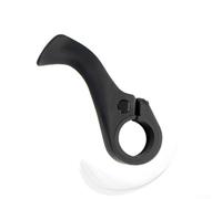 Jonikuper Extremos de barra interiores de diseño ergonómico con reposamuñecas para manillar de 22,2 mm, material FRP negro, 95 x 32 x 30 mm, paquete de 2