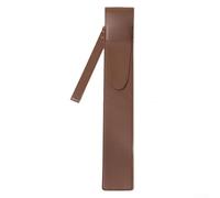Jonikuper Funda de cuero para baquetas de batería, para músicos, bolsa de protección para barra de tambor, funda de transporte portátil, 40,5 cm (marrón)