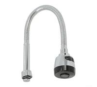 Jonikuper Grifo de cocina giratorio de 360° con boquilla flexible, boquilla de doble función para aireador y flujo de chorro, grifo de fregadero de acero inoxidable compatible con