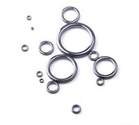 Jonikuper Guía de caña de pescar de cerámica para piezas de reparación de anillos, 100 juntas tóricas resistentes al desgaste para aparejos de pesca, anillos de conector redondos de 4 mm a 20 mm para