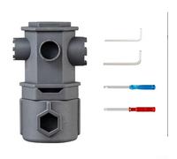 Jonikuper Herramienta de llave aireadora 16 en 1 para mantenimiento de grifos de cocina y baño, compatible con aireadores de 16,5 mm, 22 mm, 24 mm, llave de desmontaje multifunción de metal