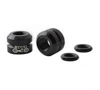 Jonikuper Juego de 2 tuercas de bloqueo de válvula, boquilla de repuesto de aleación de aluminio para neumáticos de bicicleta de montaña y carretera, accesorios ligeros y coloridos para ciclismo