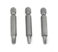 Jonikuper Juego de 3 puntas de destornillador eléctrico de cabeza cuadrada de 50 mm, punta magnética para alta dureza y resistencia al desgaste, compatible con taladros inalámbricos (1.5 mm)