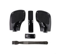 Jonikuper Juego de 4 cubiertas laterales de balonmano pintadas en negro compatible con modelos Volkswagen Golf 6 7 R GTI Passat B7 B8 CC R20 Jetta MK6 GLI - Pomo de palanca de cambios