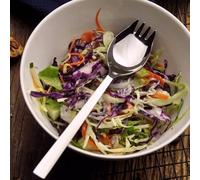 Jonikuper Juego de 5 tenedores de acero inoxidable para sopa, ensalada y fideos, 19 cm con acabado de espejo