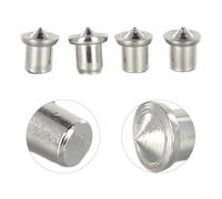 Jonikuper Juego de pines de punta central de 6/8/10/12 mm para alineación de madera de madera, herramienta de marcador de agujeros para carpintería y montaje de muebles de bricolaje, 4 piezas de acero