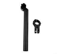 Jonikuper Juego de tija y vástago de bicicleta de aleación de aluminio, 27,2 mm o 31,6 mm de diámetro, ligero, resistente al desgaste, para ciclismo de montaña y bicicletas de carretera (color negro