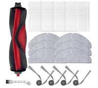 Jonikuper Kit de accesorios para aspiradora Roborock Series para modelos M5 TF L5, incluye 1 cepillo principal, 4 cepillos laterales, 4 filtros, 6 paños de fregona