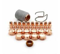 Jonikuper Kit de consumibles de antorcha de plasma de 23 piezas con electrodo de 1,4 mm PR0101, boquilla PD0101, anillo de gas PE0101, escudo PC0109, guía de resorte CV0011 para cortador A101
