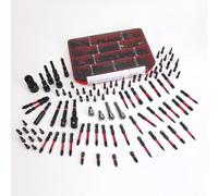 Jonikuper Kit de puntas de destornillador de aleación de acero de 99 piezas con cabezales de 1 pulgada, diseños de absorción de impactos, se adapta a herramientas eléctricas hexagonales de alto par de