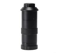Jonikuper Lente monocular con zoom para cámara de microscopio de video industrial, aumento ajustable de 8X-130X a -300X, alta resolución para (8X-130X 8X-130X)