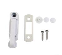 Jonikuper Mango de aluminio blanco con bloqueo antirrobo para seguridad del hogar, 85 x 20 x 35 mm, incluye 2 tornillos