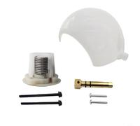 Jonikuper Mango delantero izquierdo derecho para asiento de coche para Clase E W207 2009-2016 y Clase C W204 2008-2015, ABS cromado plateado + PC de repuesto con tornillos