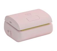 Jonikuper Máquina selladora al vacío portátil 3 en 1 para almacenamiento de alimentos de cocina con batería integrada, carga rápida de 30 minutos y nivel de vacío de -60 kpa, (rosa)