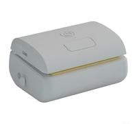 Jonikuper Máquina selladora al vacío portátil 3 en 1 para almacenamiento de alimentos de cocina con batería integrada, carga rápida de 30 minutos y nivel de vacío de -60 kpa, (gris)