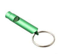 Jonikuper Mini silbato de metal de supervivencia para acampar al aire libre y senderismo, alto decibelio con color aleatorio, silbato de entrenamiento de mascotas de aleación de aluminio (verde)