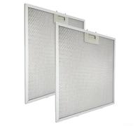 Jonikuper Paquete de 2 filtros de grasa de malla de aluminio para pirámide de 30 pulgadas, filtro eficiente de montaje en pared, tamaño de 14-3/8 x 13-1/2 pulgadas,