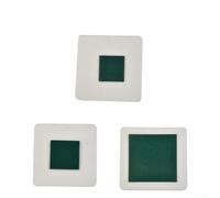 Jonikuper Película magnética de visor de campo para detección y visualización de patrones magnéticos - 50 x 50 mm, tarjeta verde oscuro para investigación científica y control de calidad (C)