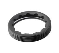 Jonikuper Perno de cigüeñal autoextraíble para bicicleta de 24/30 mm para bielas Aldhu, tornillo de manivela de aleación de aluminio con marcas izquierda y derecha, negro (tapa negra)