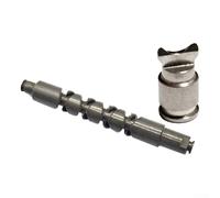 Jonikuper Piezas de repuesto de eje giratorio y pasador de media luna para carrete de pesca Aldebaran BFS, accesorios de actualización de metal para modelo 22 (giros + pin de media luna)