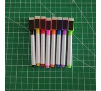 Jonikuper Pizarra blanca magnética de borrado en seco para cocina y oficina, para tamaño A3 (420 x 297 mm) con 8 marcadores de color, para fácil limpieza y resistente al agua (8 bolígrafos de color)