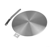 Jonikuper Placa difusora de calor de acero inoxidable para estufa de cerámica, 13/20/24/28 cm, compatible con cocinas de inducción, distribución uniforme del calor para ollas y sartenes (28 cm)