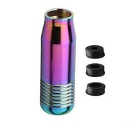 Jonikuper Pomo de palanca de cambios de aleación de aluminio de 8,5 cm con adaptadores M7/M9/M11 para vehículos manuales y automáticos, compatible con la mayoría de los modelos de automóviles (color