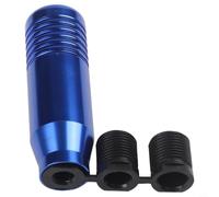 Jonikuper Pomo de palanca de cambios de aleación de aluminio de 8,5 cm con adaptadores M7/M9/M11 para vehículos manuales y automáticos, compatible con la mayoría de los modelos de coche (azul)
