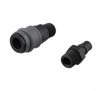 Jonikuper + PP SH+PH SF+PF SM+PM C-Type Conector de tubo de poliuretano autobloqueante, 8 mm OD 5-5.5 mm ID, para equipos de automatización y sistemas de aire (SM+PM (30))