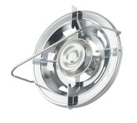 Jonikuper Quemador de gas licuado al aire libre para estufa de camping, cocina portátil con núcleo de cobre y mango, cabezal de horno cilíndrico de acero, compatible con central y