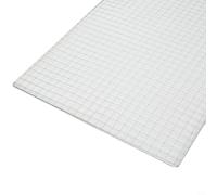 Jonikuper Red de malla para parrilla japonesa coreana, rejilla de barbacoa de acero inoxidable con malla de alambre cruzada, compatible con fuego de camping al aire libre y leña (45 x 30 cm)