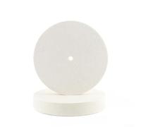 Jonikuper Rueda de pulido de lana comprimida - Disco de pulido plano de 250 mm x 40 mm para acabado de metal, acero inoxidable, madera y plástico (pelo fino)