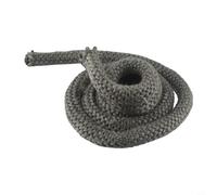 Jonikuper Sello de cuerda de fibra de vidrio negro para estufa de leña, 25 mm de diámetro, 2 m de longitud, compatible con quemador de leña, puerta, chimenea y junta de caldera