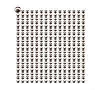 Jonikuper Snake Pupil - Señuelo de pesca holográfico 3D para atar moscas y manualidades de aparejos, paquete de 300 unidades con tamaños de 3 mm, 4 mm, 5 mm, 6 mm en rojo, dorado, plateado (rojo 4 mm)