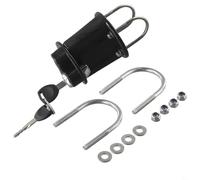 Jonikuper Soporte de montaje para depósito de combustible de motocicleta, cierre de bloqueo para bidones de 3 L y 5 L con llave, diseño antiestático de plástico anticorrosión compatible con