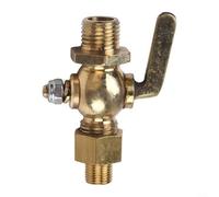 Jonikuper Válvula de grifo de latón de gasolina de combustible de motocicleta vintage, conector de interruptor de gas de cobre de 1/8 a 1/4 pulgadas con presión atmosférica