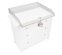 Jonka Adaptador para Cambiador Hemnes IKEA Cómoda de 108 y 160 cm | Cambiadores Bebé de Madera Natural para Cómodas | Certificado Bajo Normativa de Seguridad Europea DIN EN 12221 - Blanco