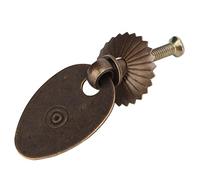 Jonlaki 10 Juegos de Tiradores de Cajones Antiguos en Latón Inoxidable con Tornillos para Joyeros y Muebles Vintage, Diseño en Forma de Semilla de melón.